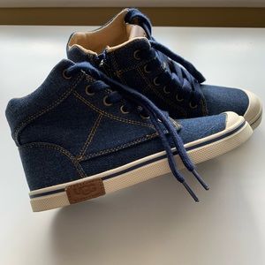 NWOT Ugg High Cut Denim Sneakers Size 13 Kids